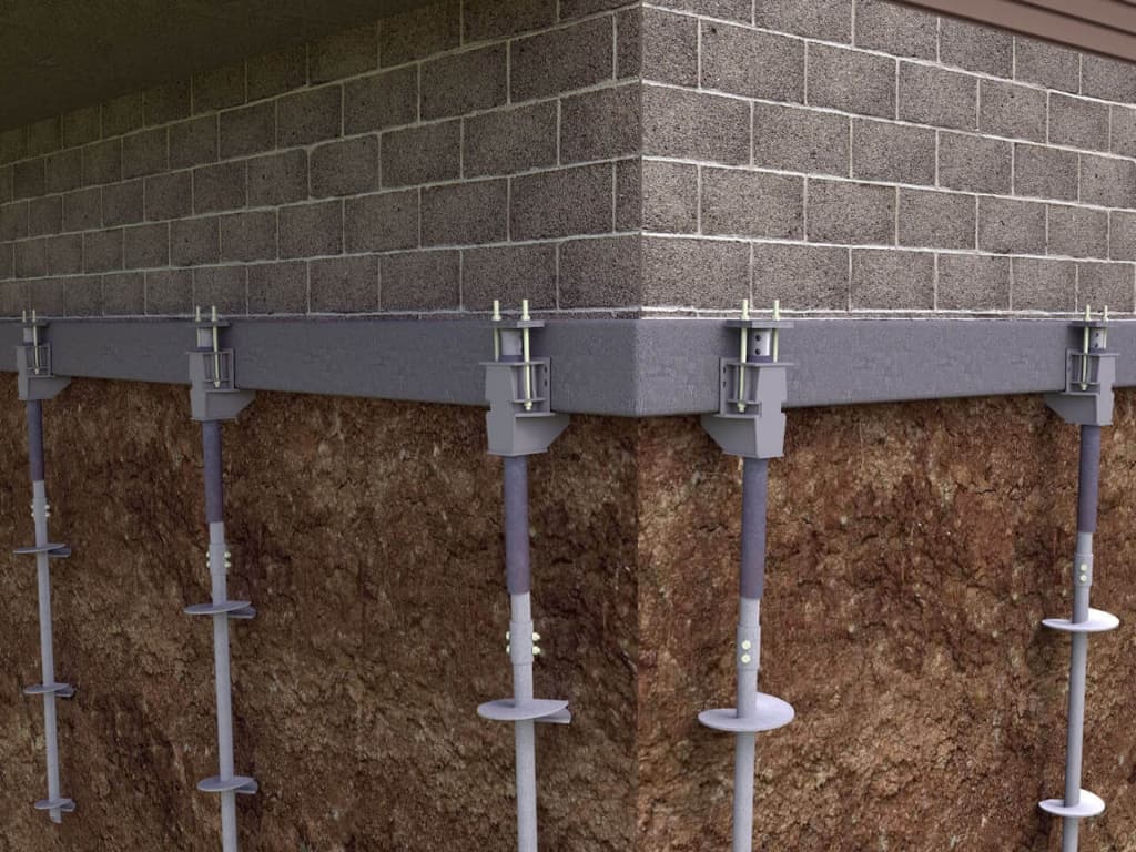 Helical Pier Installation in Boise